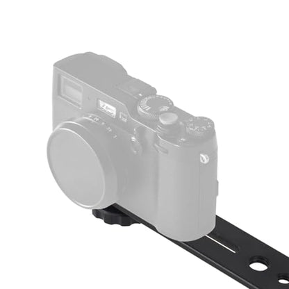 2pcs Dual Flash Brackets, Aluminum Alloy Premium Dual Flash Bracket Extension Bar with 1/4" Hot Shoe Mount Suitable for Camera Tripod Led Light Microphone
