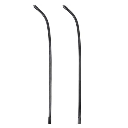 Gooseneck, 2 Pcs 1/4"-20 Female to Male Thread Metal Universal Hose Flexible Arm Gooseneck Tube Extension Holder for Action Camera, Phone, Microphone, Black (24inch) - size: 24inch