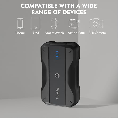 Suptig Portable Charger 9000mAh Battery Pack Power Bank Compatible for Gopro, Canon, Nikon, DJI osmo, Insta 360, Akaso More Camera, Phone etc.