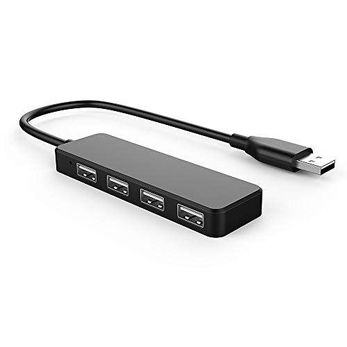USB Hub, USB Splitter,USB 4-Port Adapter,Extender for Laptop, PC, MacBook, Mac Pro, Mac mini, iMac, Surface Pro and More (Black-USB 2.0/0.3m) - color: Black-usb 2.0/0.3m