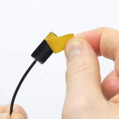 URSA MiniMount. Slim, Low-Profile and Made from Hardened Plastic. Hand-Finished for Smoothness. Includes 5x Hypoallergenic MiniMount Stickies (Black, Sennheiser MKE2) - color: Black, size: Sennheiser MKE2
