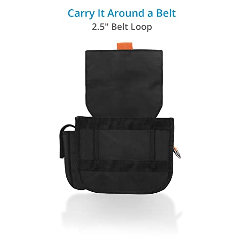 PROAIM Cube AC Pouch (Small) For Camera Assistants, Grips & Techs. Comes with a 2.5 Wide Belt Loop, External Pockets & D-Ring. For Utility Tools & Video Accessories (P-CBAC-01)