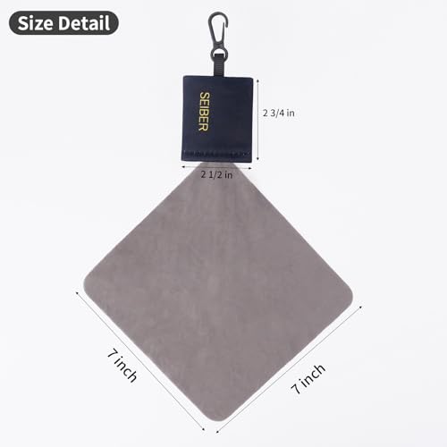 Reusable Microfiber Glasses Cleaner Cleaning Cloth Wipes with Pouch BK,4Pcs | Portable Pouch Keychain for Eyeglass Lens Sunglasses Jewelry Electronics and Screen