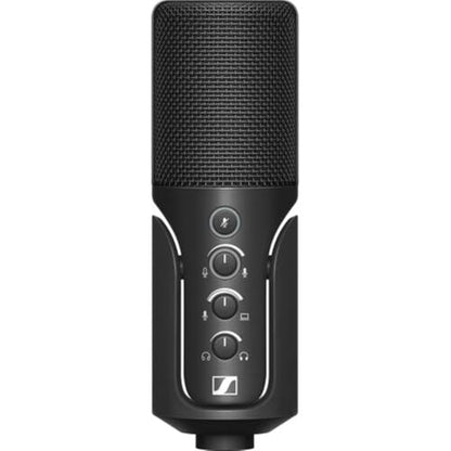 Sennheiser Profile USB Condenser Microphone Streaming Set with Boom Arm Bundle with Studio Headphones + U-Shaped Pop Filter + Cleaning Cloth (4 Items)