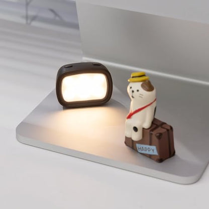 JJC Magnetic Fill Light, Tiny Lights for Hand Craft DIY Miniature and 3D Printed Model Doll House, Rechargeable LED Video Light, 3 Color Modes/Brightness Adjustable, Compact Lightweight Individual - color: 1Pc Light Only