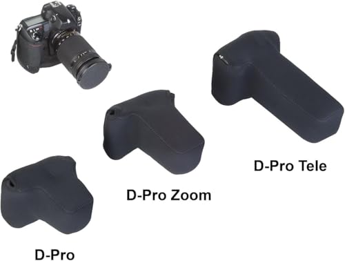 OP/TECH USA Soft Pouch – Compact digital camera case, lightweight accessories pouch, sleek neoprene sleeve for DSLR, perfect for backpacks & travel – durable protection in style D-PRO | Black - color: Black, style: D-pro