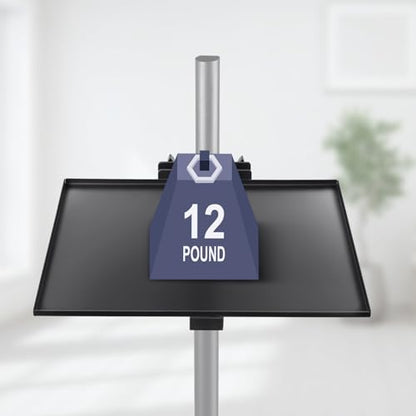 Steel Tray for Microphone Stand, 12.8 X 9.8 Inch