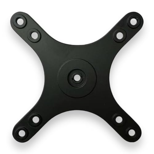 Kado Portable Monitor Stand Adapter 17mm Ball Head to 100x100mm 75x75mm | Universal Wall Mount Arm Mount Bracket Plate, Tripod Camera Stand for Desktop Monitor Portrait/Landscape Mode - style: Black with Ball Head