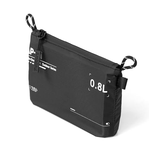 AMBITFUL AP-01 Water-Resistant Organizer Pouch, Ultra-Light Travel Storage Bag for Camera Accessories, Cables, Toiletries and Outdoor Gear (S（0.8L）) - size: S（0.8L）