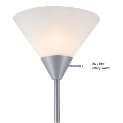 Globe Electric 67150 Elliott Floor Lamp, Silver (Pack of 2) - color: Silver, Elliott, size: 2 Pack