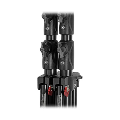 Manfrotto 1004BAC 144" Air Cushioned Aluminum Master Light Stand with 4 Sections & 3 Risers, Black