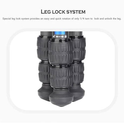 Leofoto Ranger Carbon Fiber Mini Tabletop Tripod with Convertible Mounting - color: Black