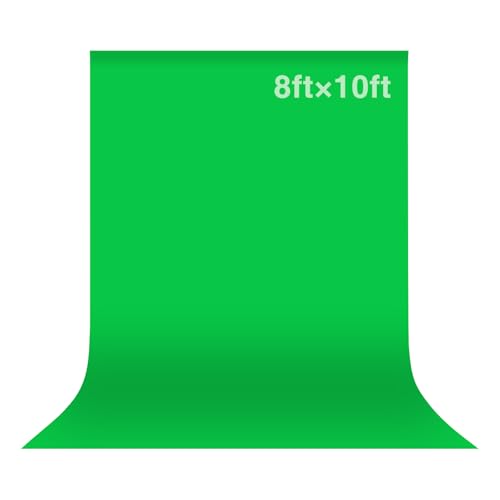 Green Screen Backdrop, 8x10ft (WxH) Photography Chromakey Greenscreen Background Sheet, Polyester Collapsible Green Backdrop Curtain for Streaming, Meeting, Photo Studio, Video Recording - color: Green, size: 8x10 FT