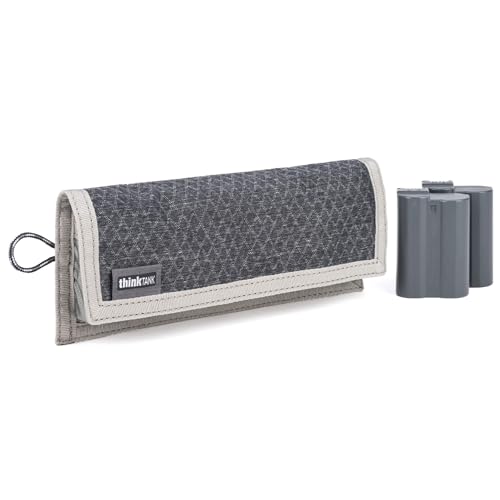 Think Tank Camera Photo Battery Holder 4 V2,Holds 4 DSLR/Mirrorless Batteries - color: Nickel Grey, size: 4 CF or 4 SD Memory Cards