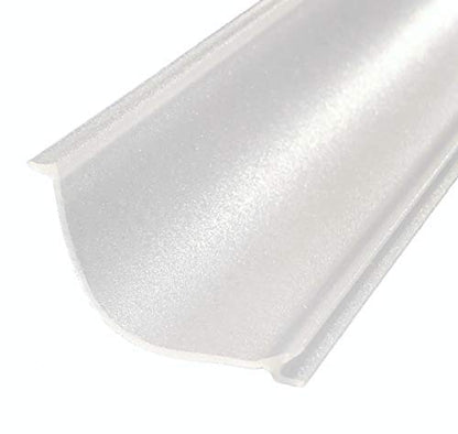 Beam Lighting Under Cabinet Light Cover Replacement | White Ribbed Acrylic Diffuser (UCEL Linkable, 12") - size: 12 Inch, style: UCEL Linkable