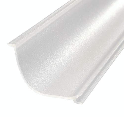 Beam Lighting Under Cabinet Light Cover Replacement | White Ribbed Acrylic Diffuser (UCEL Linkable, 24") - size: 24 Inch, style: UCEL Linkable