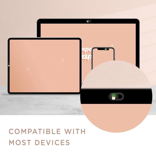 MESMOS 6pk Laptop Camera Cover Slide Cute, Cell Phone Camera Cover for Privacy, Laptop Accessories for Women, Compatible as a Web Cam Blocker with All Devices Like Computer, iPhone, iPad, MacBook etc - size: Small