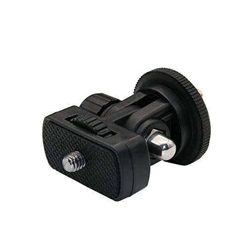 2 Pack Field Monitor Holder Quick Release Universal 1/4'' Screw Hot Shoe Mount Flash Bracket Cold Shoe Tilt 180 Degree Adjustable for Fill Light Video Shooting Tripod PTZ Live Microphone