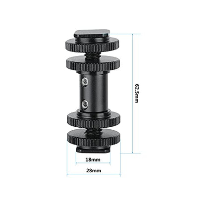 CAMVATE Double-end Cold Shoe Adapters for DSLR Camera Flash Light Accessory