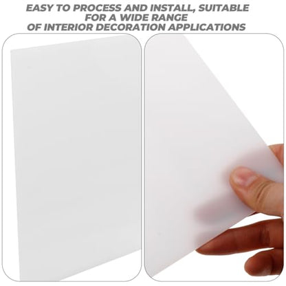 Light Diffuser Acrylic Panel for Ceiling Lighting Semi-transparent Diffuser Plate for Even Led Illumination Easy to Install for Decor