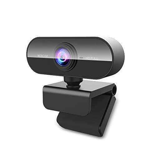 FWV Webcam with Microphone&1080P HD Web Cam,Stand for PC/MAC/Laptop/Desktop, Wide Angle Web Cameras for YouTube,Skype,Zoom,Xbox One,Video Calling,Studying and PS4 - color: Black -PC, style: 1080p webcam