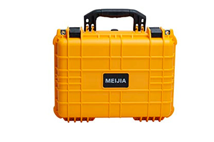 MEIJIA Portable All Weather Waterproof Camera Case With Foam,Fit Use of Drones,Camera,Equipments,Pistols,15.98x12.99x6.85inches - color: Yellow
