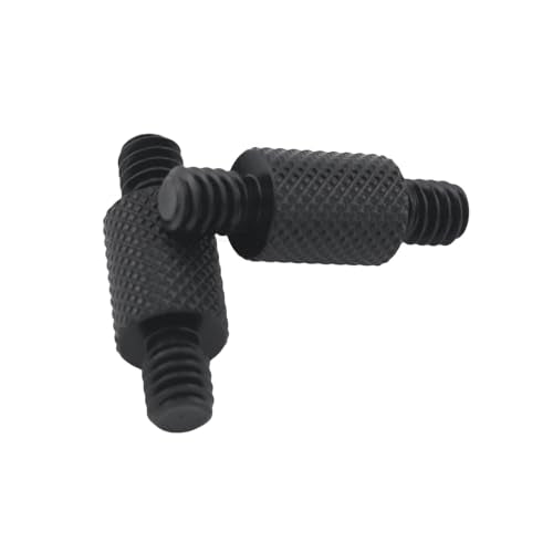 JianLing 4PCS US Standard 1/4 inch Tripod Dual Head Screw Adapter J04 Aluminium Alloy for Digital SLR Cameras Monopods Ball Heads and Fill Light Conversion Photography Accessories