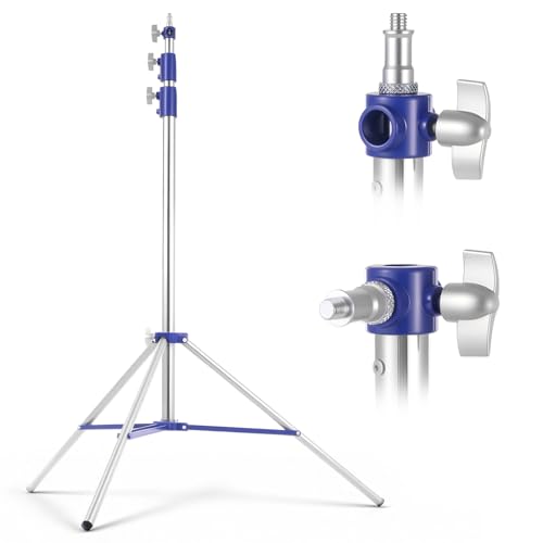 Light Stand Photography, 10.5ft/320cm Stainless Steel Heavy Duty Photography Light Tripod Stand with 1/4” to 3/8” Universal Screw, Adjustable Lighting Stand for Strobe, Ring Light, Monolight, Softbox - size: 1 pack