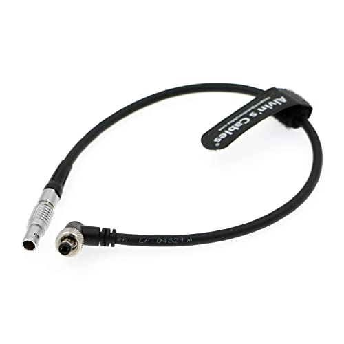 Alvin’s Cables Z-CAM E2 Power Cable for Atomos Ninja V| OSEE G7| Shinobi 7"| Shogun 7 Monitor 2 Pin Male to Lock DC Right Angle Power Cable 30cm|12inches - color: straight 2 pin to right angle lock DC