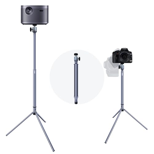 Projector Stand Tripod Adjustable Mount: Portable 360° Rotatable Universal Height 24" to 36" for Projectors Cameras Webcams Suitable for Home Office and Outdoor Scenarios