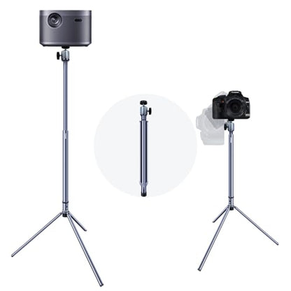 Projector Stand Tripod Adjustable Mount: Portable 360° Rotatable Universal Height 24" to 36" for Projectors Cameras Webcams Suitable for Home Office and Outdoor Scenarios