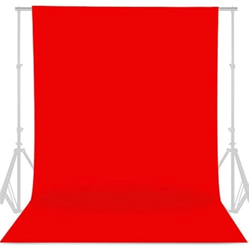 GFCC 6FT x 10FT Red Polyester Backdrop Curtain for Wedding Party Banquet,Fabric Backdrop - color: Red, size: 6ftx10ft