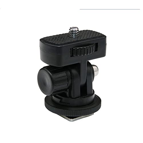 2 Pack Field Monitor Holder Quick Release Universal 1/4'' Screw Hot Shoe Mount Flash Bracket Cold Shoe Tilt 180 Degree Adjustable for Fill Light Video Shooting Tripod PTZ Live Microphone
