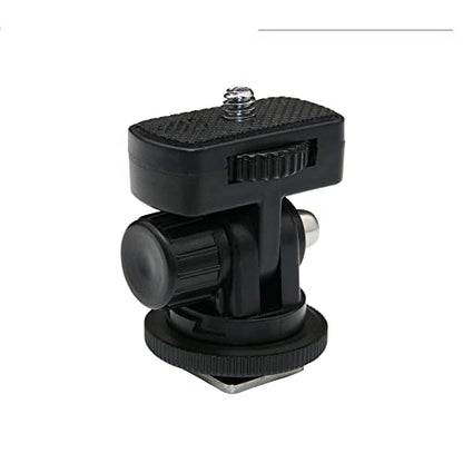 2 Pack Field Monitor Holder Quick Release Universal 1/4'' Screw Hot Shoe Mount Flash Bracket Cold Shoe Tilt 180 Degree Adjustable for Fill Light Video Shooting Tripod PTZ Live Microphone