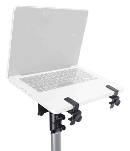 ProX X-LTF01BL Universal Laptop Tray + VESA Monitor Mounting Bracket fits on Speaker Stand 1-3/8" Pole Black