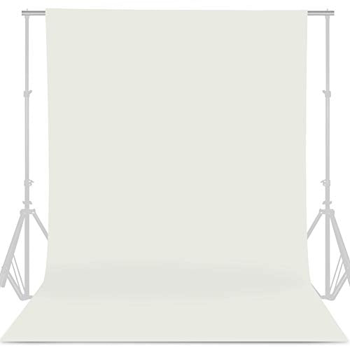 GFCC Ivory Backdrop Photography Background - 6FT x 10FT Photo Backdrop for Photoshoot Photography Video Recording Background Screen Picture Curtain - color: Ivory, size: 6ftx10ft