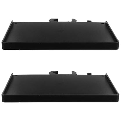 KESYOO Tray for Microphone Stand Clamp for Tubes 25 mm Black Shelf for Sound Card Desktop Organizer for Streaming and Recording Pack 2 Pieces