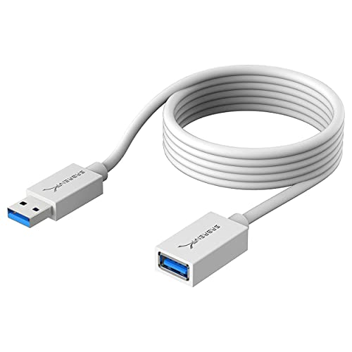 SABRENT 22AWG USB 3.0 Extension Cable A Male to A Female [White] 6 Feet (CB-306W) - color: WHITE, size: 6 FT