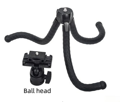Flexible Octopus Tripod with Bluetooth Remote | Portable Phone Tripod Stand, Compact Camera Holder for Video Recording and Photography