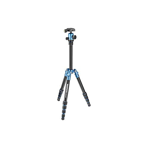 Manfrotto Element Traveller Small Aluminum 5-Section Tripod Kit with Ball Head - color: Blue, size: Element Small 56.3"