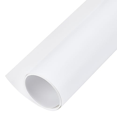 BENECREAT 40x15inch PVC Photography Backdrop, Matte White PVC Vinyl Photo Background for Product Video Photography Photo Studio - color: White