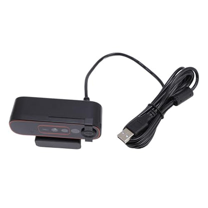 Jiawu 1080p Webcam, Facial Recognition and Noise Cancelling Mic USB Webcam Auto Focus Plug and Play, Computer Camera with Privacy Cover for Video Conferencing Streaming Online Meetings