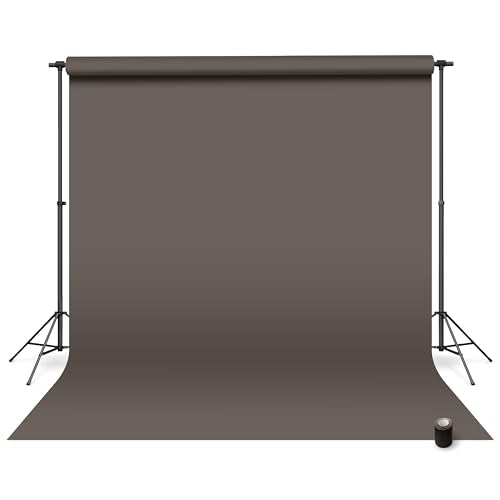 Denny Mfg - Seamless Paper Backdrop for Photoshoot with Free Gaffer Tape – Medium Gray Photography Paper Roll Background with Matte Finish for Studio, Video & Content Creation – (86 in x 36 ft) - color: Medium Gray, size: 86 in x 36 ft
