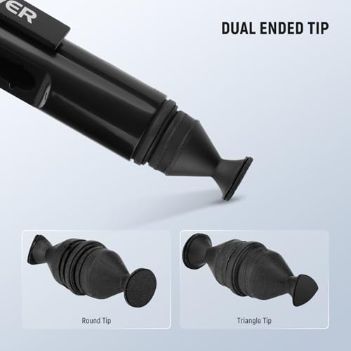 NEEWER 12 in 1 Camera Lens Cleaning Kit for Electronics, Phones, Tablets, 1x Lens Brush Pen + 1x Air Blower + 1x Cleaner Spray + 3X 24mm Full Frame Sensor Swab + 6X Cleaning Cloth, HM-49