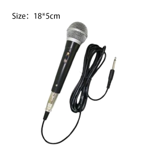 Handheld Wired Microphone – Dynamic Vocal Mic with 3m Cable and ON/Off Switch, Perfect for Speakers, Karaoke, Home Live Streaming, and Meetings