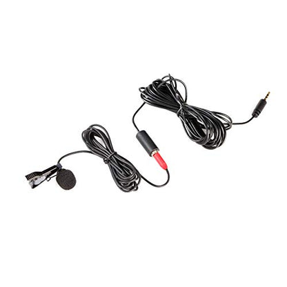 Saramonic Lavalier Clip-On Microphone for Smartphone with 4M Extension Cable Professional Video Microphone (SR-LMX1+)