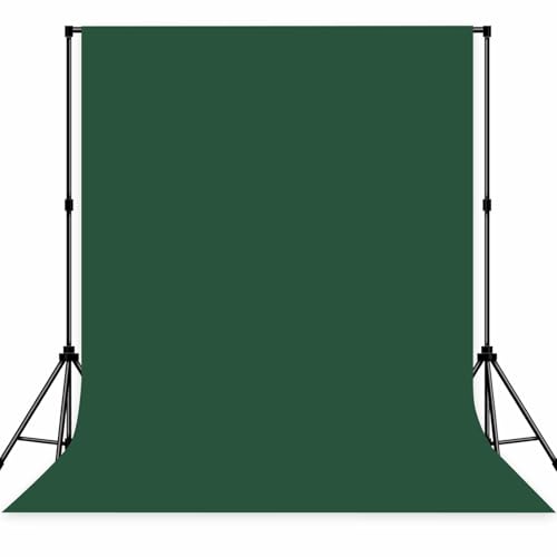 Photo Backdrop Deep Green Background Fabric Professional Photography Solution 5x7ft Seamless Design Eliminate Wrinkles Natural Theme Photography and Flower Background - color: Deep green, size: 5x7ft