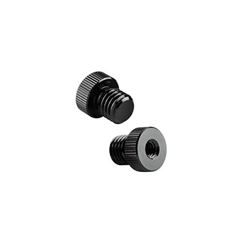 CAMVATE M12 Male to 1/4" Female Screw Adapter for 15mm Rod Plug(2 Pieces)