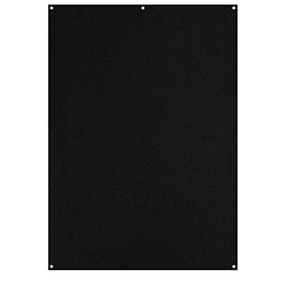 Westcott X-Drop Wrinkle-Resistant 5' x 7' (1.52 x 2.13m) Backdrop for Headshots, Photoshoots & Product Photos - Portable and Travel Friendly (Rich Black) - color: Rich Black