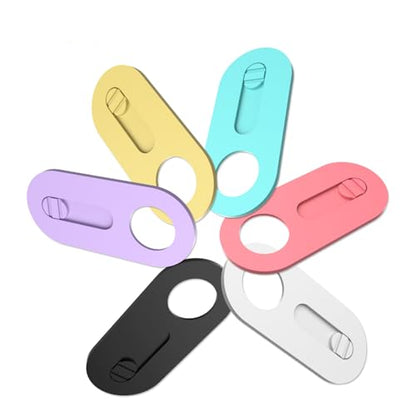 Laptop Camera Cover Slide 6 Pack Ultra Thin 0.027 Inch Webcam Cover Slide for Desktop, PC, Computer, Tablet, Phone, MacBook, iMac, iPad Web Blocker for Your Privacy and Security (6 Color)